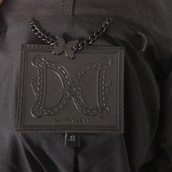 Dawn Levy leather jacket tailcoat asymmetrical hem - Picture 13 of 14